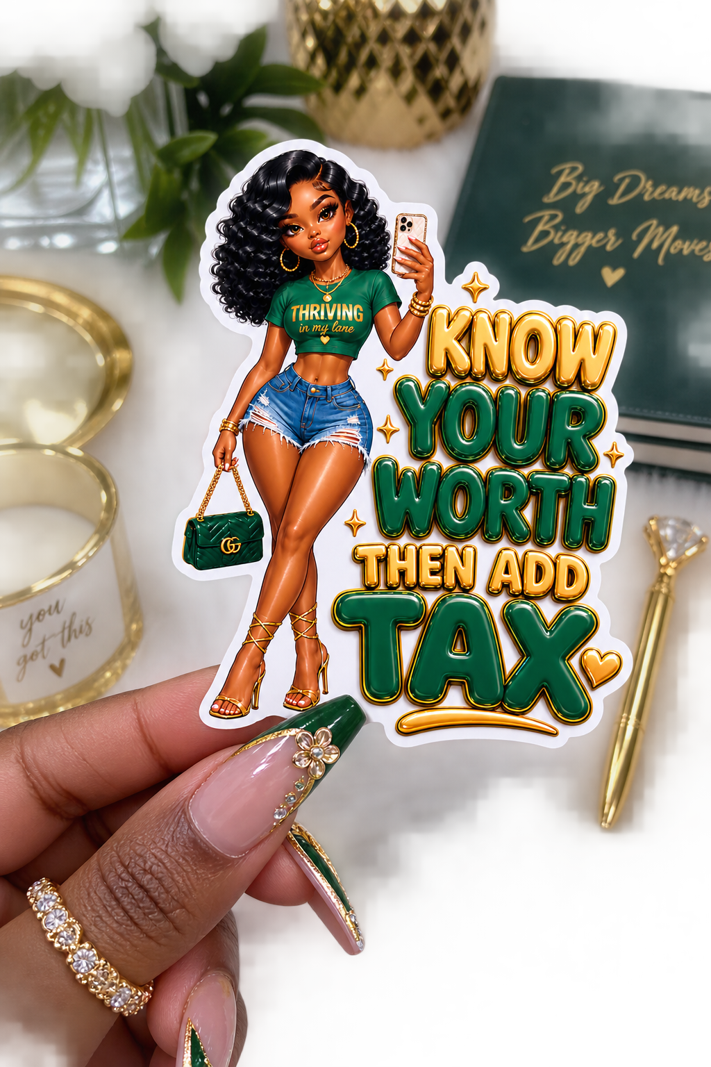 Know Your Worth- Sticker