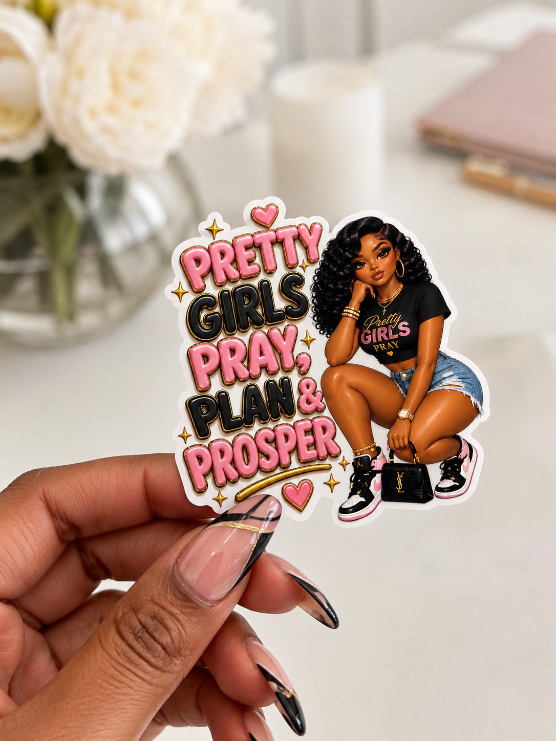 Pretty Girls Pray- Sticker