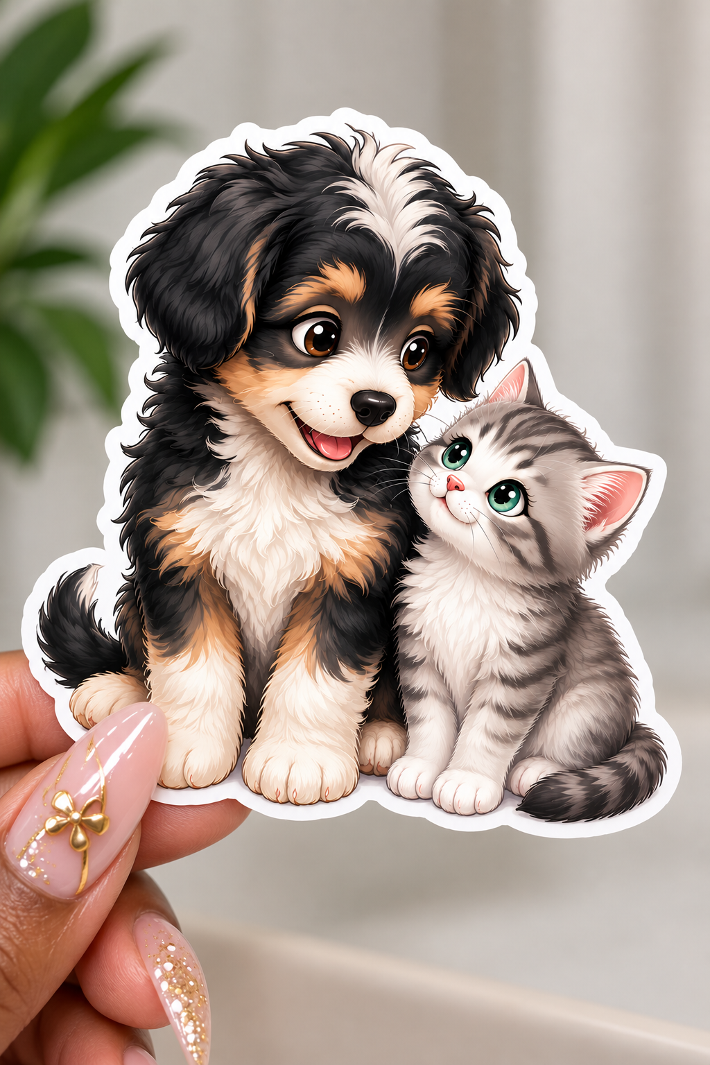 Puppy & Kitten- Sticker