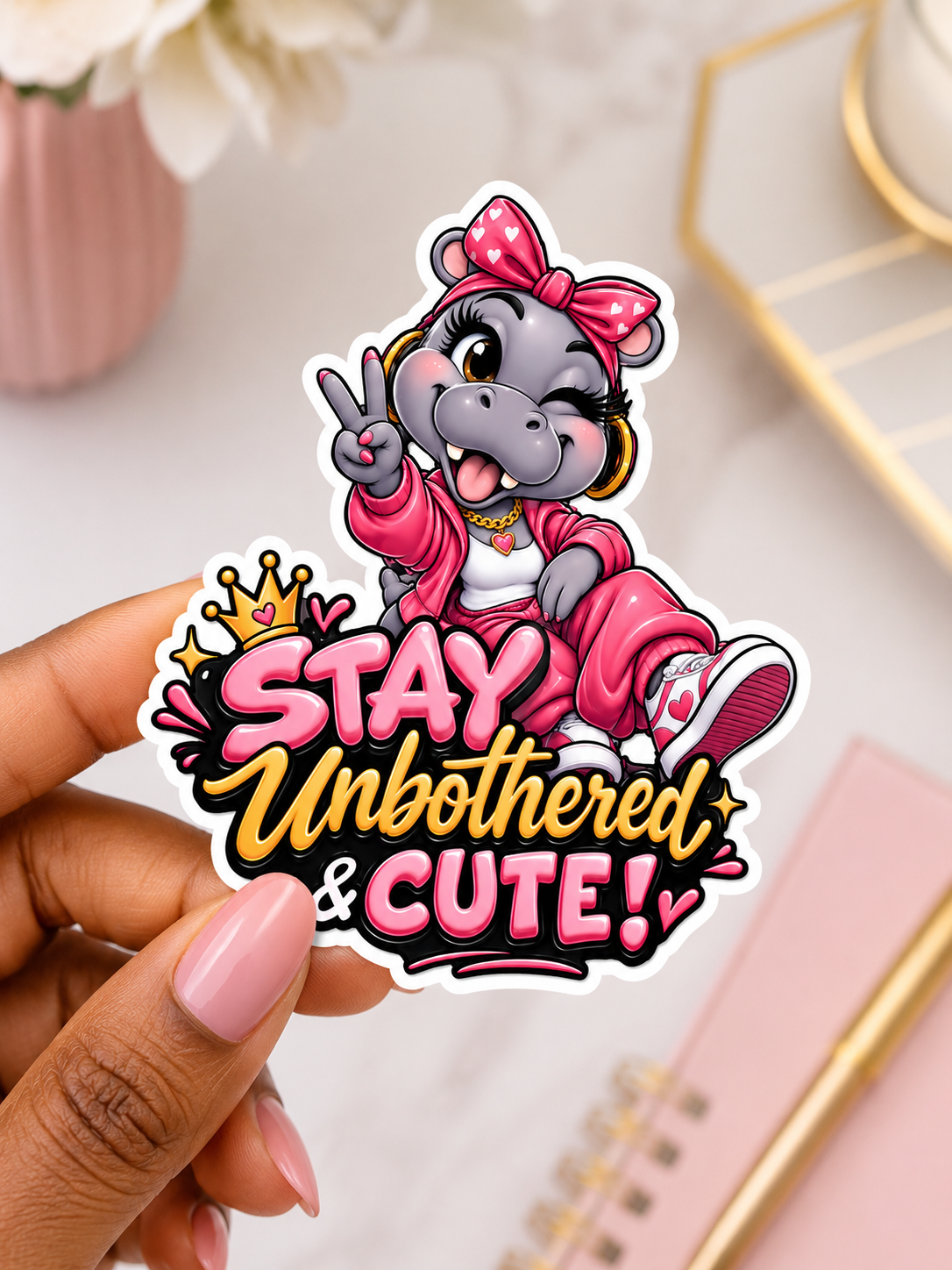 Stay Unbothered Sticker