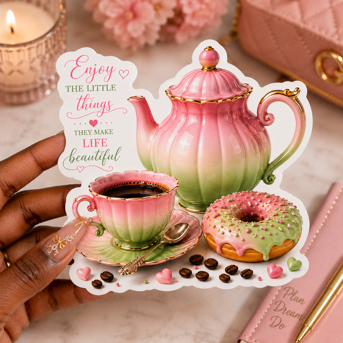 Enjoy the Little Things Sticker
