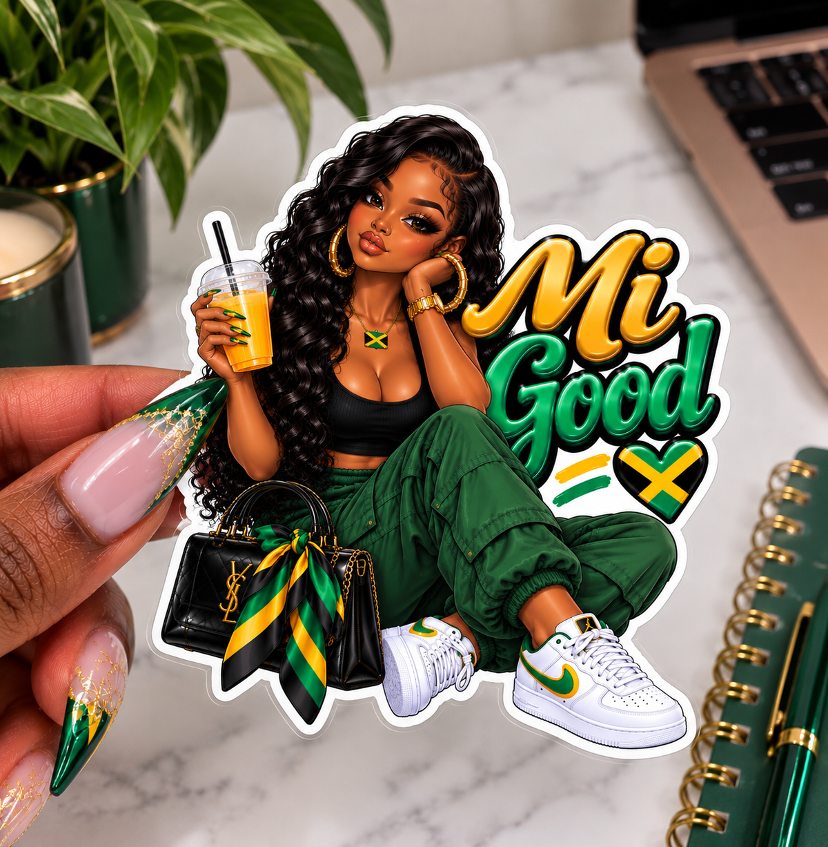 Jamaican-Inspired Sticker