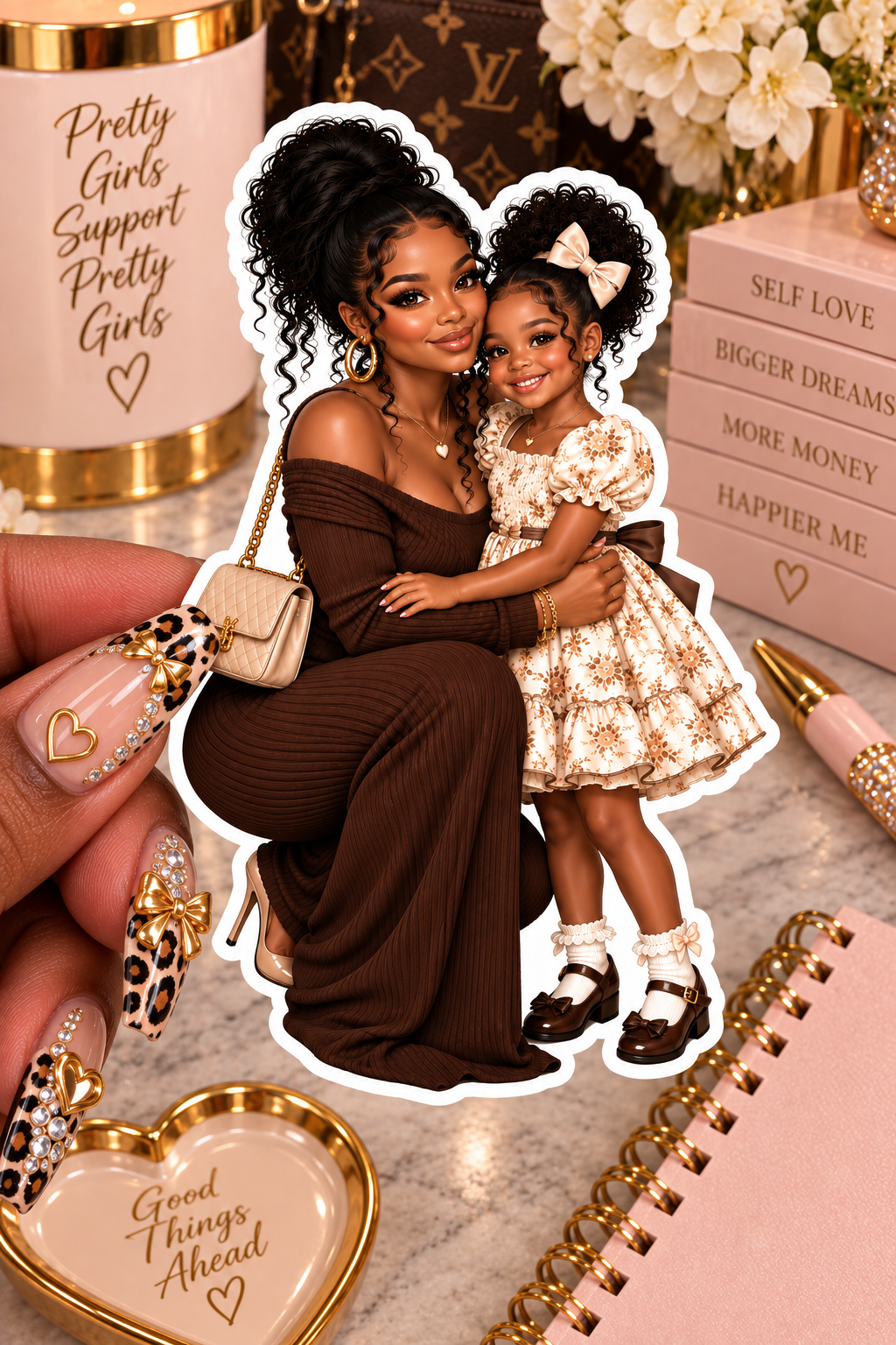 Mom & Daughter- Sticker