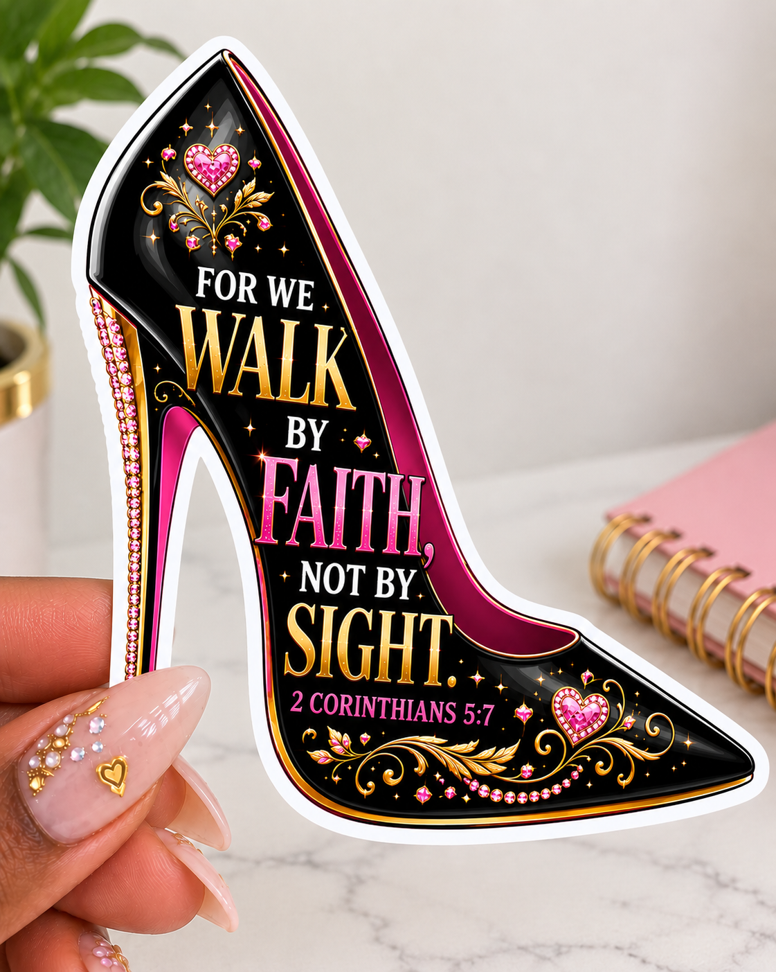 We Walk by Faith, Not by Sight Sticker